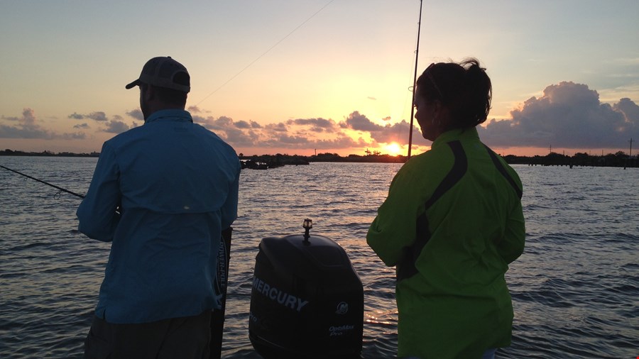 Galveston Fishing Pre Spring Conditions from Crystal Beach Texas